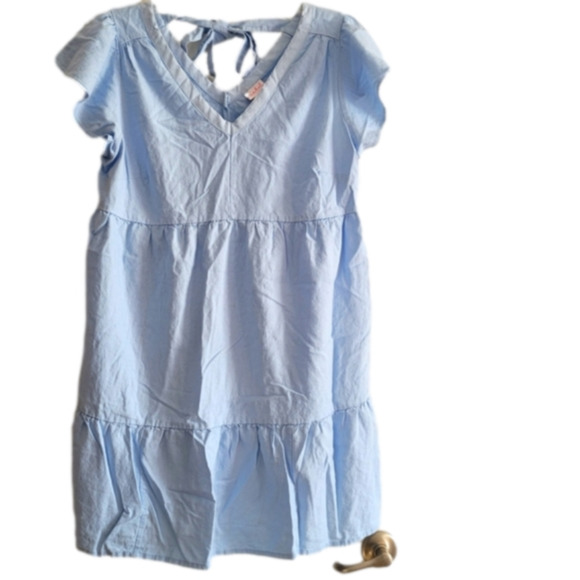 Isabel Maternity by Ingrid & Isabel Dresses & Skirts - ISABEL Maternity Baby Blue Tiered Lightweight Sundress Size L